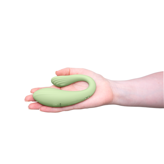 Wearable couple vibrator with remote